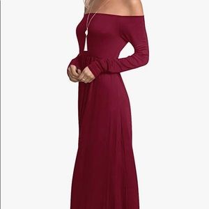 Off the Shoulder Maxi Dress